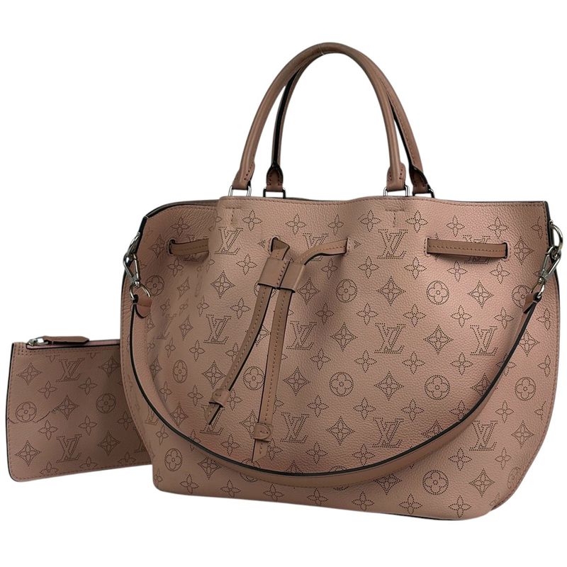 Louis Vuitton Girolatta 2WAY Shoulder Bag Tote Bag Monogram Mahina Magnolia