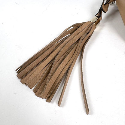 Gucci Soho Shoulder Bag Tassel Fringe Interlocking G Shoulder Bag Leather Camel