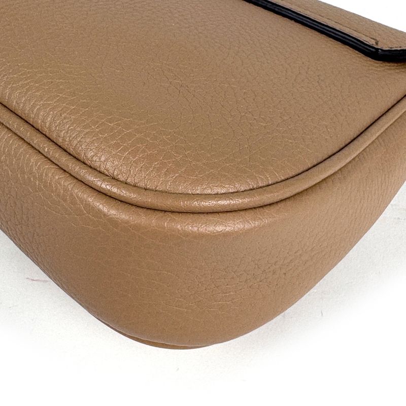 Gucci Soho Shoulder Bag Tassel Fringe Interlocking G Shoulder Bag Leather Camel