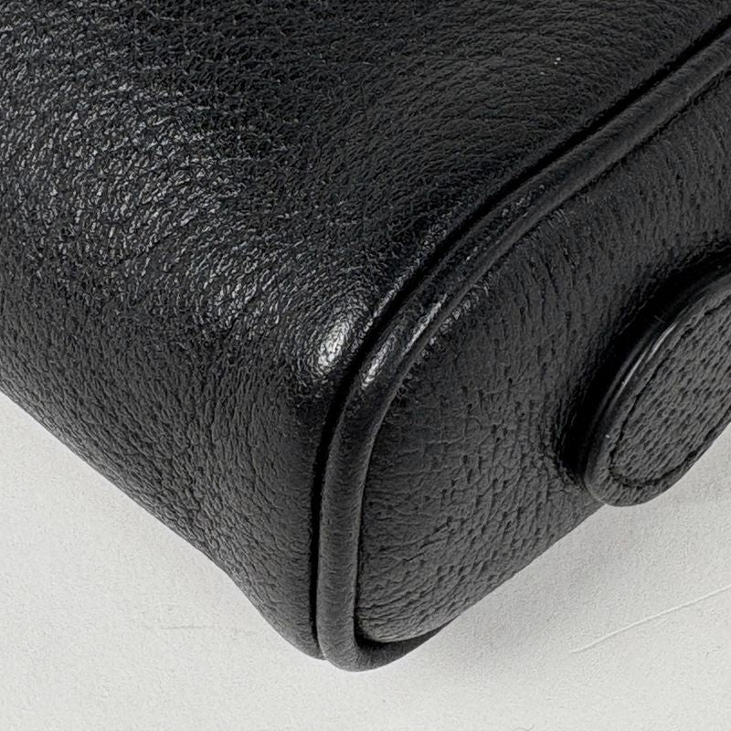 Gucci Logo Shoulder Bag Sherry Line Web Shoulder Bag Leather Black 517350