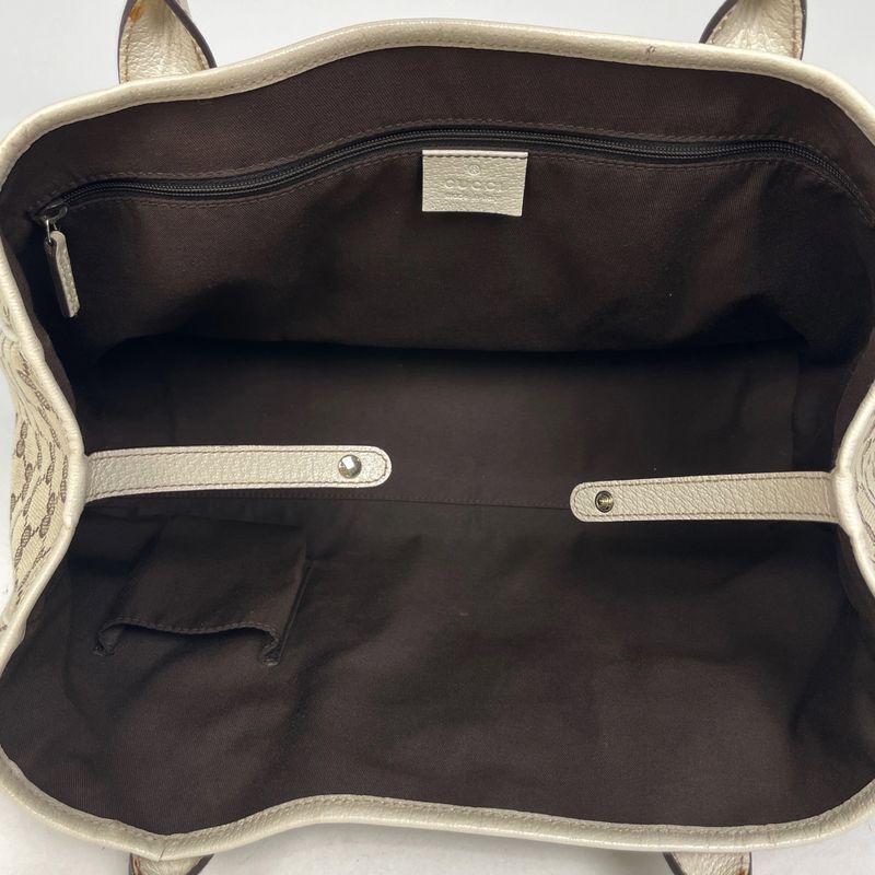 Gucci Princey Tote Bag Ribbon Shoulder Bag Sherry Line Web Tote Bag GG Canvas