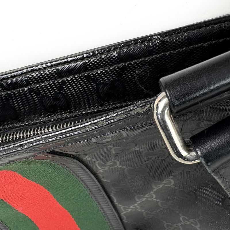 Gucci GG Implement Shoulder Bag Fiat 500 Collaboration Sherry Line Web Shoulder