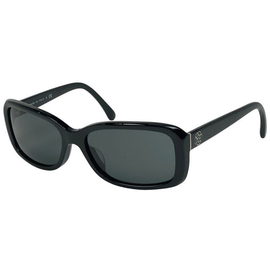 Chanel Camellia Sunglasses Logo Eyewear Sunglasses Plastic Black 5247-a Women's