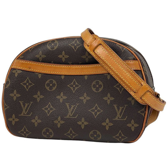 Louis Vuitton Blois Crossbody Shoulder Bag Monogram Brown M51221 Women's