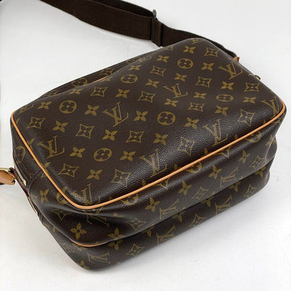Louis Vuitton Reporter PM Crossbody Shoulder Bag Monogram Brown M45254 Women's