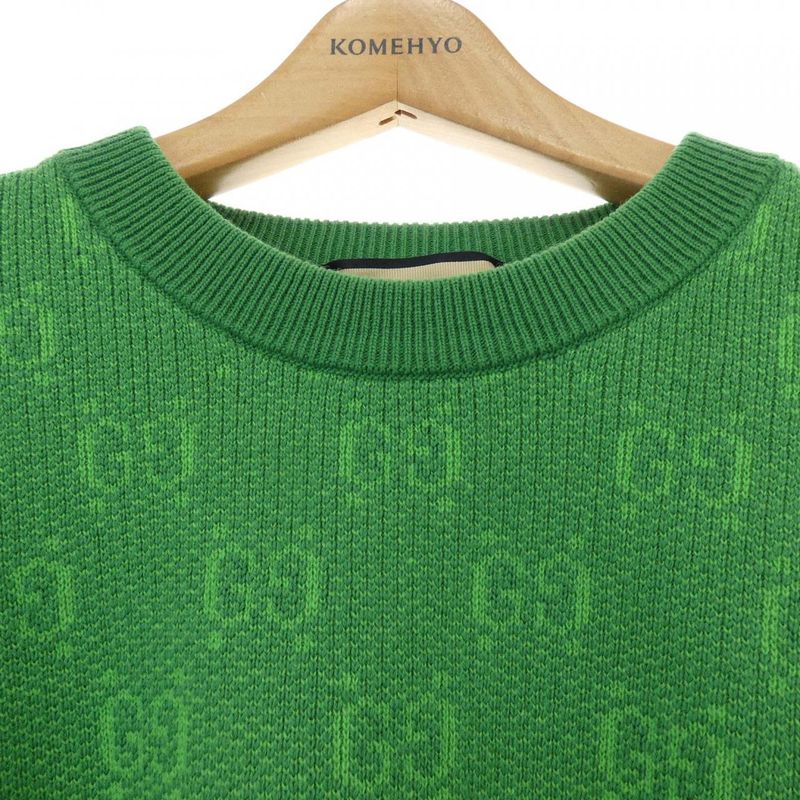 Gucci GG Wool Jacquard Sweater GG Pattern 761549 Xkdk5 Knit