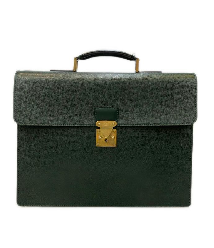 Louis Vuitton Business Bag Briefcase Taiga Serviette Moscova M30034 Men's Louis