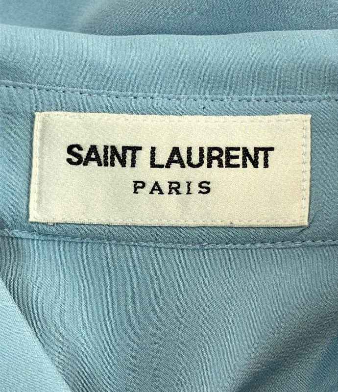 Saint Laurent Long Sleeve Silk Shirt Men's SIZE 36 Saint Laurent