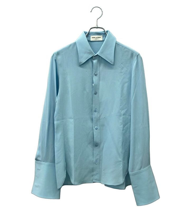 Saint Laurent Long Sleeve Silk Shirt Men's SIZE 36 Saint Laurent