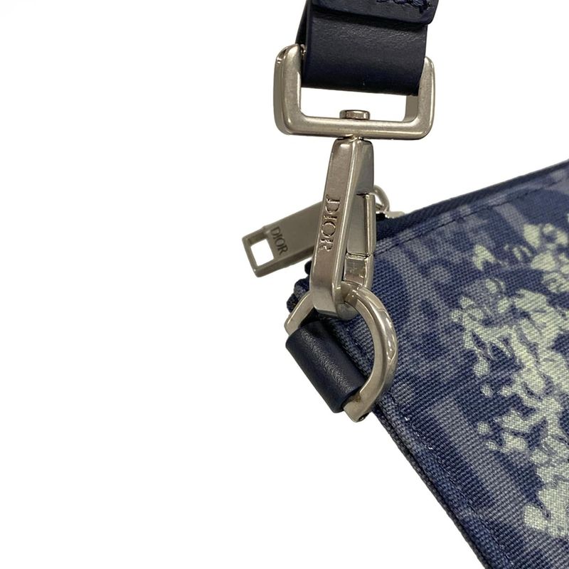 DIOR Christian Dior Clutch Bag - 2esca338ddo Navy X Multi Dior Tears Oblique