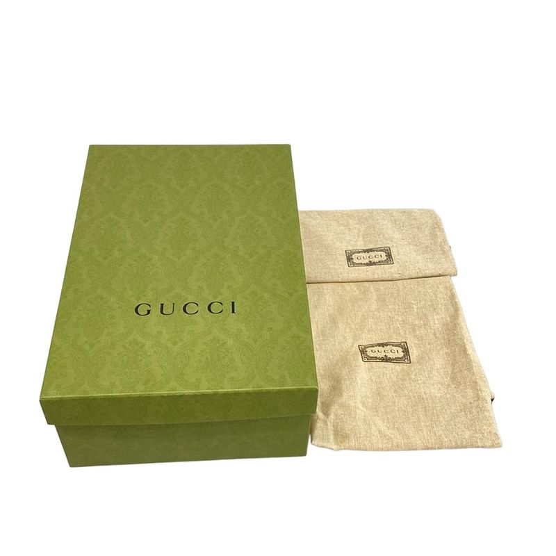 Gucci Loafers 36 Women's With Horsebit Women's Loafers 764211 Black Thick Sole