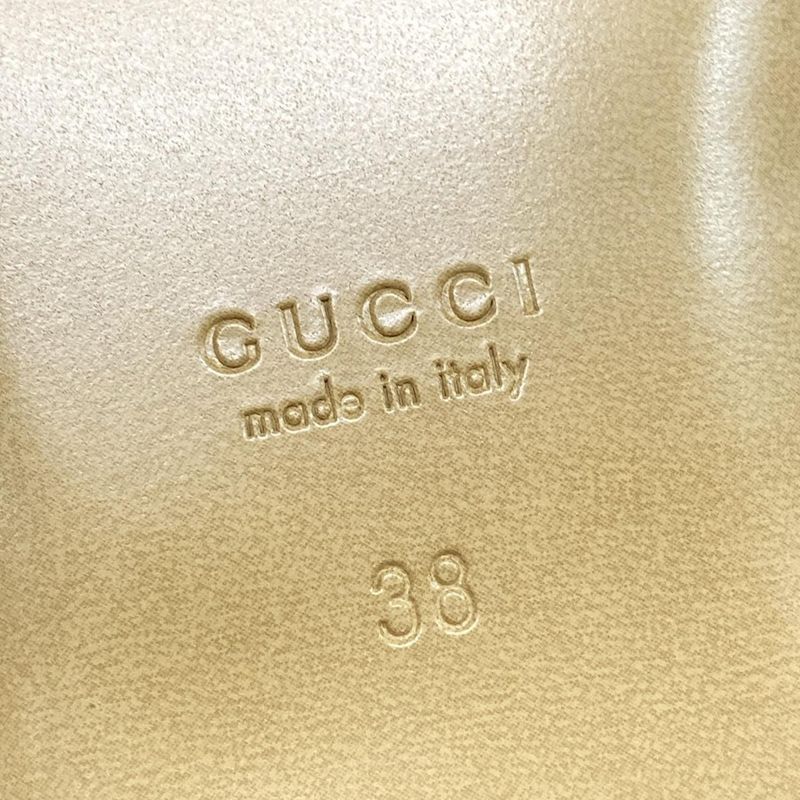 Gucci Mule 38 - 834427 Brown X Beige X Gold Horsebit Leather