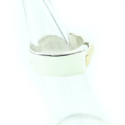 Hermes Vintage Bucket Ring 925 18K Silver Gold 50 To Size
