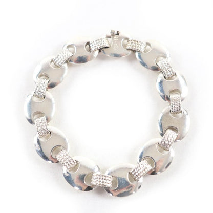 Hermes Vintage Schrois 925 Bangle Accessory Bracelet Silver Weight 51.1g