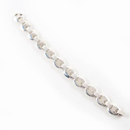 Hermes Vintage Schrois 925 Bangle Accessory Bracelet Silver Weight 51.1g