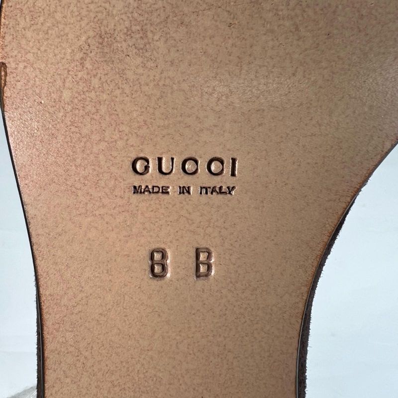 ▲gucci 100 0442 Suede Leather Horsebit Loafer Brown Gold Hardware 8 Boxes/storag