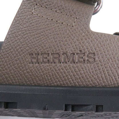 □hermes Chypre Vaux Epson H Logo Design Shower Sandals Slide Sandals Etoupe