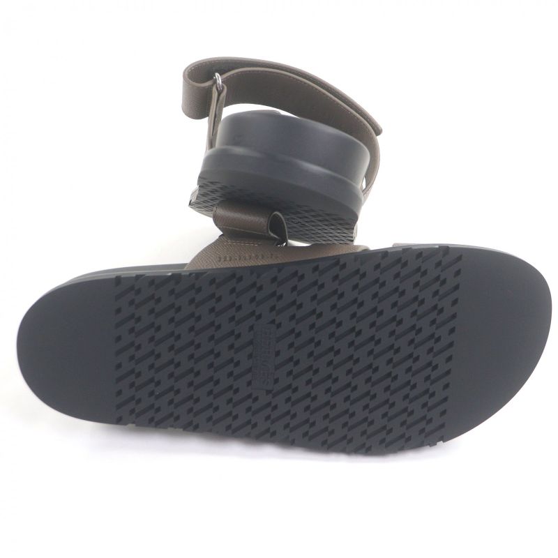 □hermes Chypre Vaux Epson H Logo Design Shower Sandals Slide Sandals Etoupe