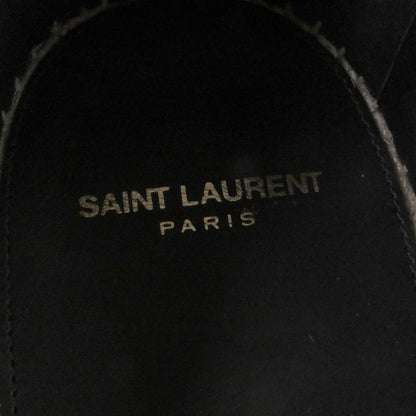 □saint Laurent Paris 509616 Leather Jute YSL Stitch Espadrilles Slip-on Flat
