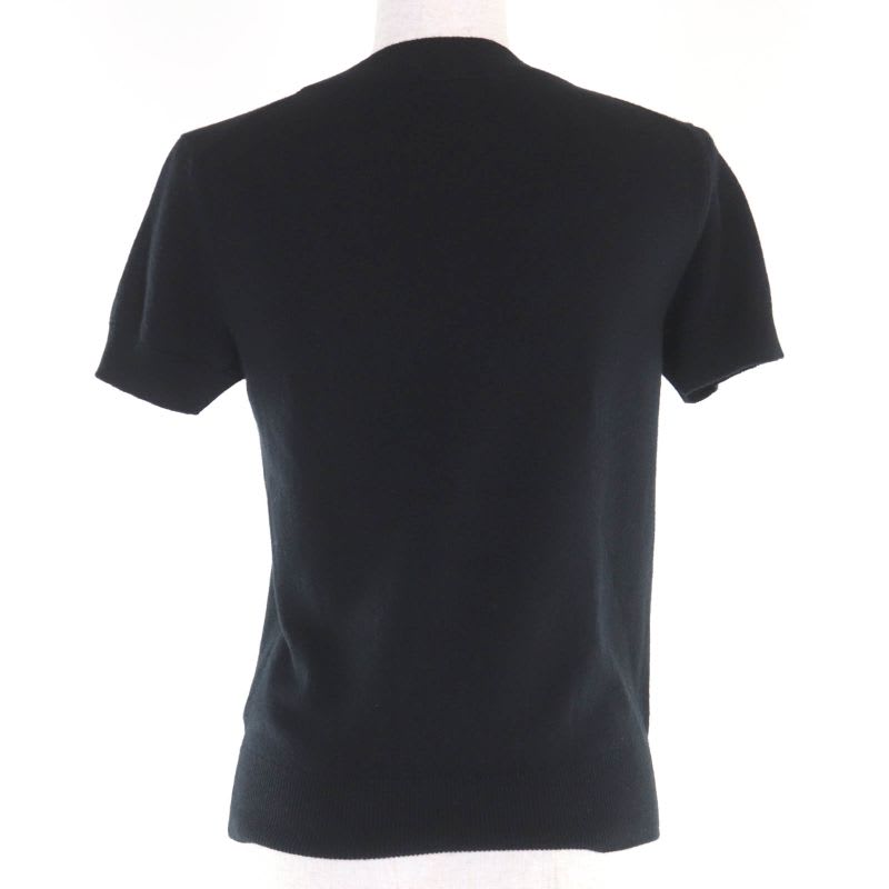 Hermes 100% Cashmere Silver Hardware With H Lift Short Sleeve