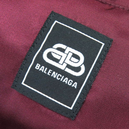 Balenciaga Grape Nylon Oversize Jacket Hooded Padded Coat Bordeaux 42