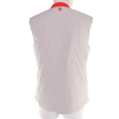 Hermes Serie Filled ZIP UP Patted Vest Beige Orange