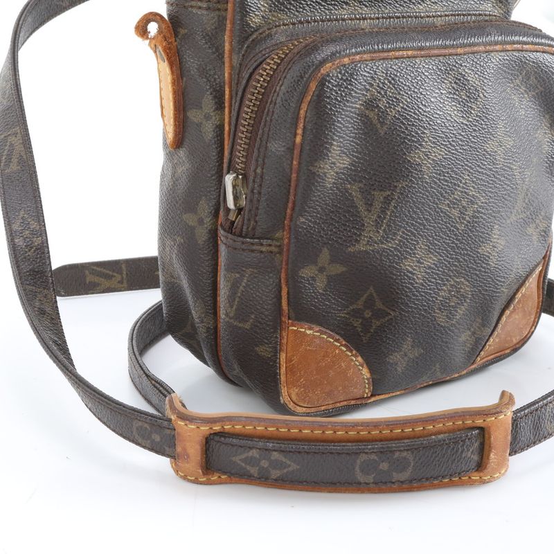 Louis Vuitton Monogram Amazon M45236 Leather Shoulder Bag Crossbody Brown