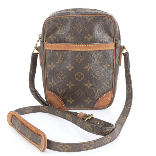 Louis Vuitton Monogram Danube M45266 Leather Shoulder Bag Crossbody Brown Tote