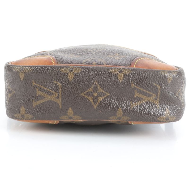 Louis Vuitton Monogram Danube M45266 Leather Shoulder Bag Crossbody Brown Tote