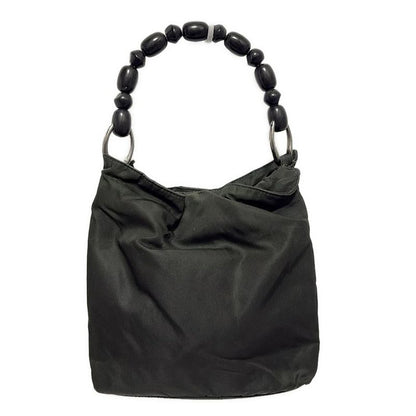 DIOR Christian Dior Handbag Maris Pearl Khaki X Black