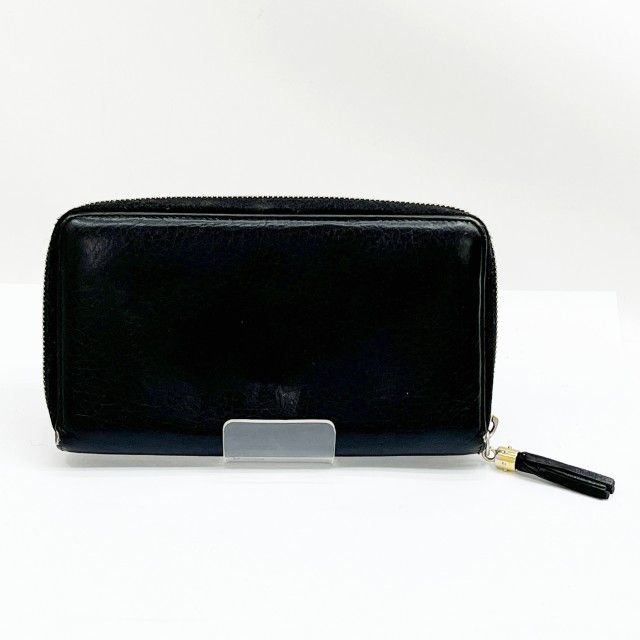 Gucci Long Wallet Round Zipper Soho Interlocking Hardware Leather 308280
