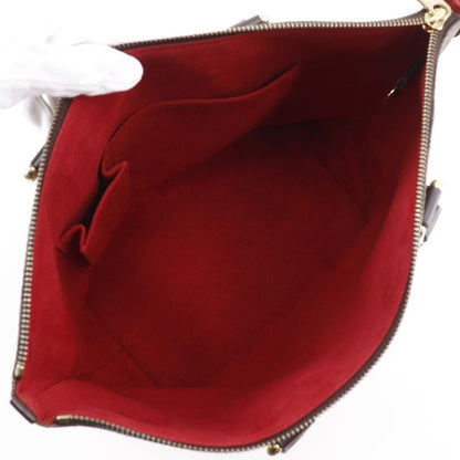 Louis Vuitton Saleya PM N51183 Damier Canvas Brown Vi4077 Women's Tote Bag