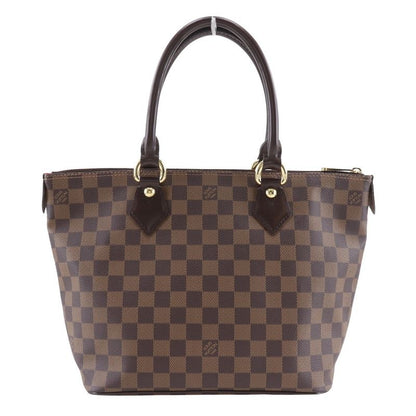Louis Vuitton Saleya PM N51183 Damier Canvas Brown Vi4077 Women's Tote Bag