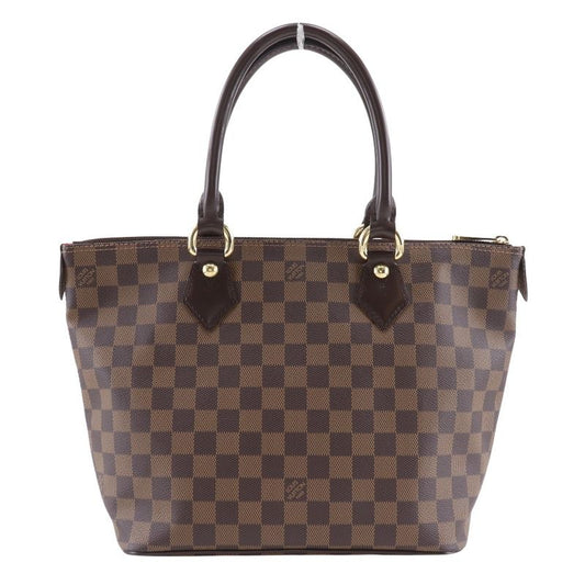 Louis Vuitton Saleya PM N51183 Damier Canvas Brown Vi4077 Women's Tote Bag
