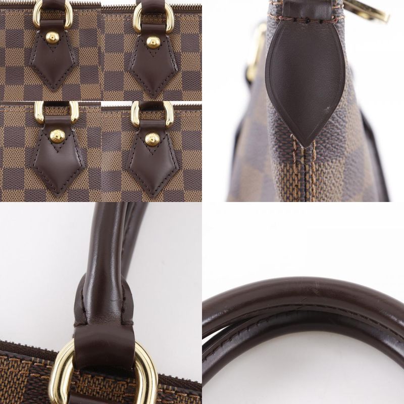 Louis Vuitton Saleya PM N51183 Damier Canvas Brown Vi4077 Women's Tote Bag