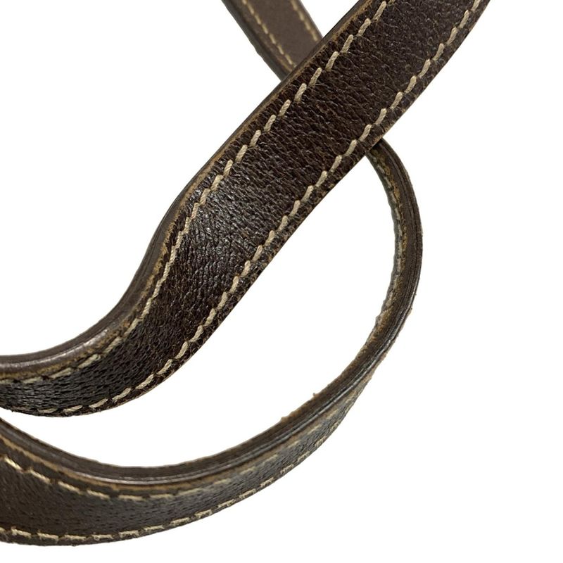 Gucci Tote Bag Charmy GG Pattern 153009 Beige X Dark Brown Leather