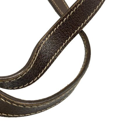 Gucci Tote Bag Charmy GG Pattern 153009 Beige X Dark Brown Leather