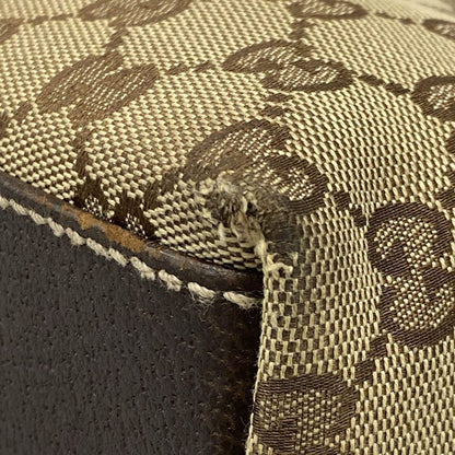 Gucci Tote Bag Charmy GG Pattern 153009 Beige X Dark Brown Leather