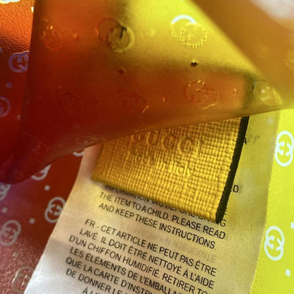 Gucci Tote Bag Micro GG 550763 Yellow X Blue X Multi Rainbow Leather