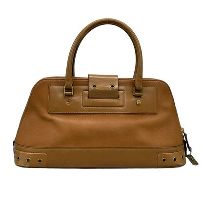 Dior Christian Dior Handbag Street Chic Light Brown Leather