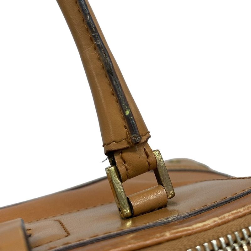 Dior Christian Dior Handbag Street Chic Light Brown Leather