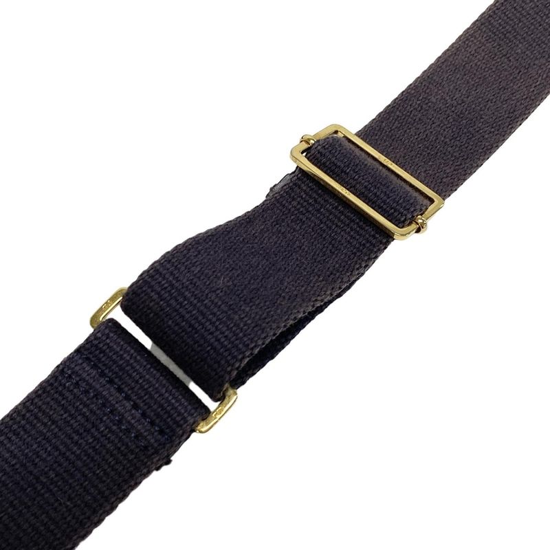 Dior Christian Dior Shoulder Bag Double Saddle Bag Navy X Ivory Leather