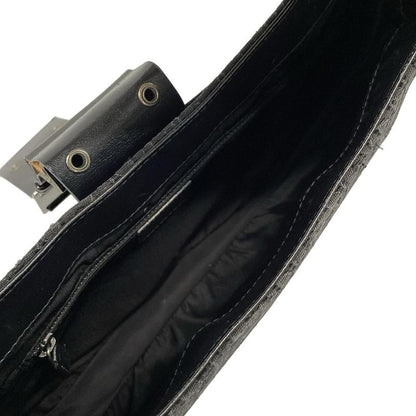 Dior Christian Dior Shoulder Bag Street Chic Trotter Black X Dark Gray Leather