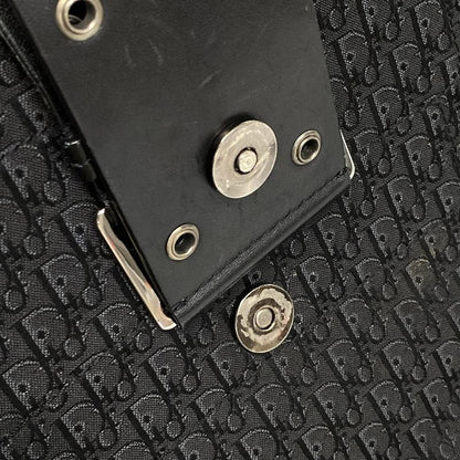 Dior Christian Dior Shoulder Bag Street Chic Trotter Black X Dark Gray Leather