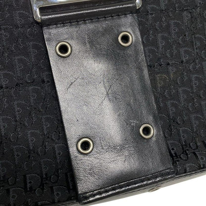 Dior Christian Dior Shoulder Bag Street Chic Trotter Black X Dark Gray Leather