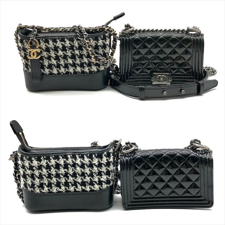 Chanel Success Story Quilted 4 Piece Caviar Leather Shoulder Bag