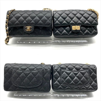 Chanel Success Story Quilted 4 Piece Caviar Leather Shoulder Bag