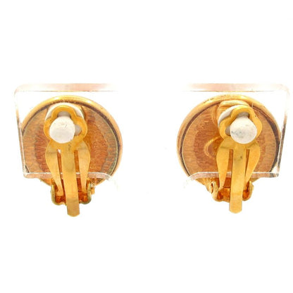 Chanel Earring Coco Mark Gold