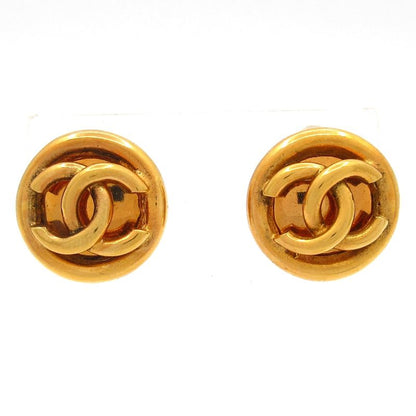 Chanel Earring Coco Mark Gold