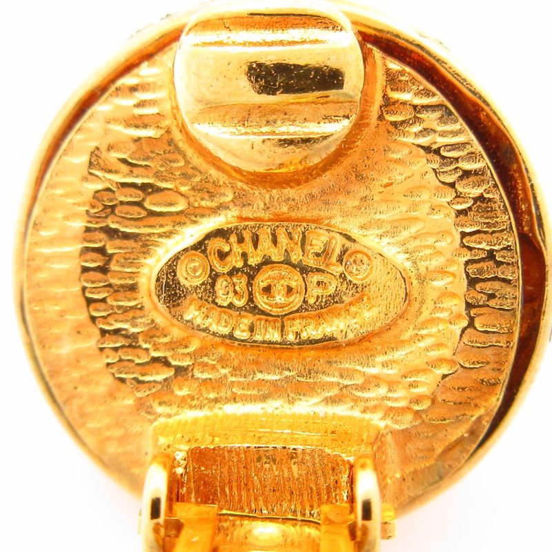 Chanel Earring Coco Mark Gold